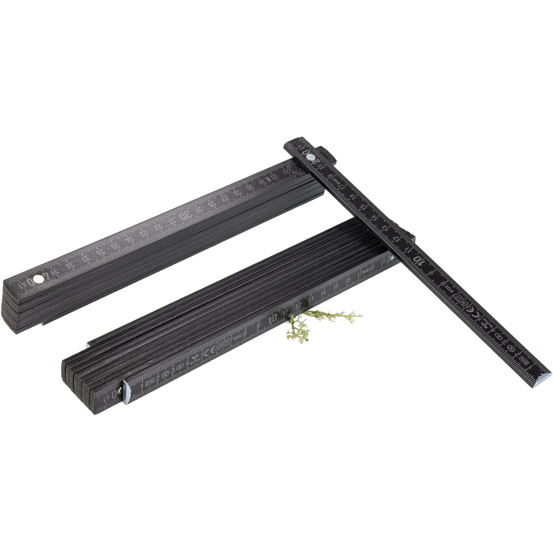 2-Meter Zollstock | natur oder schwarz | individuell personalisierbar