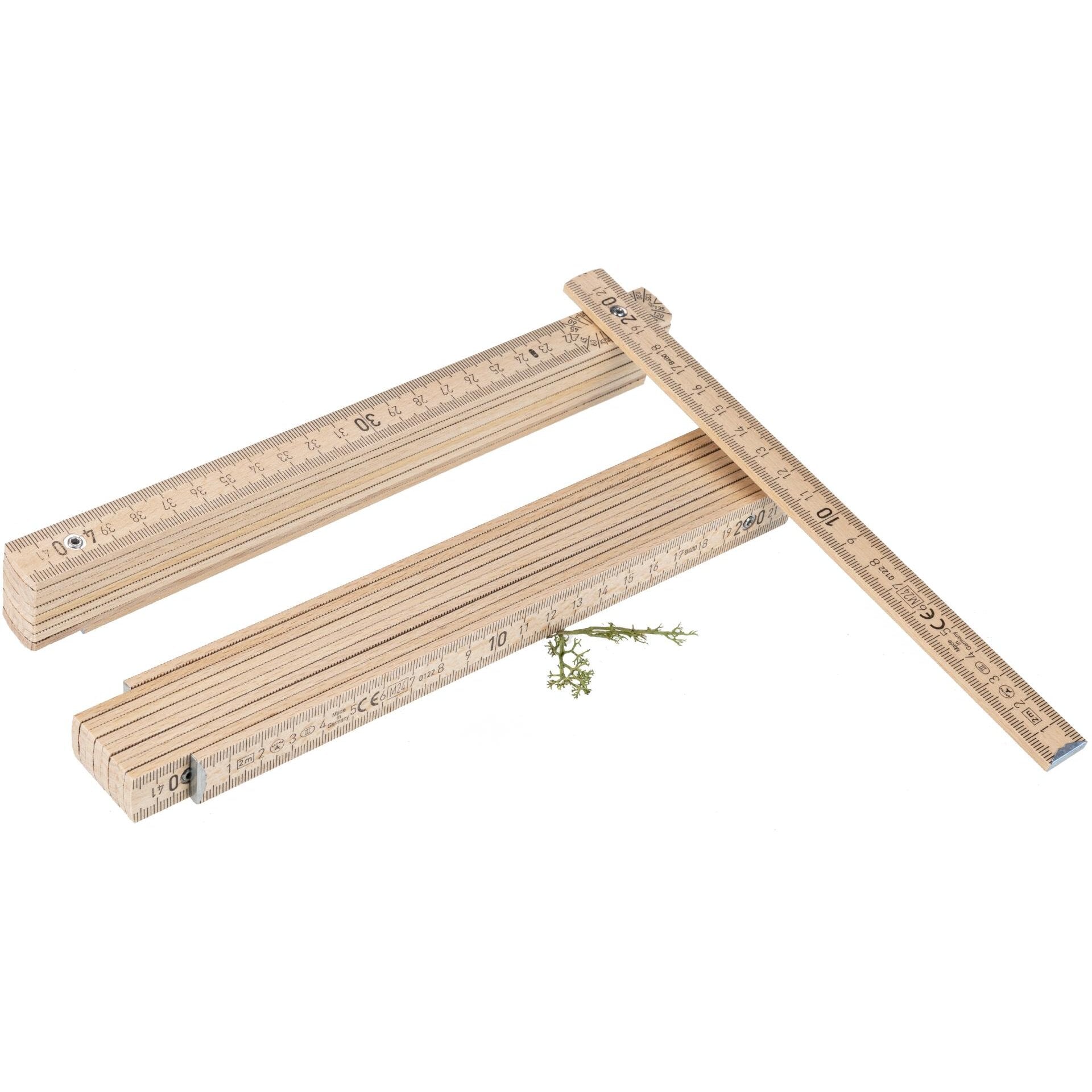 2-Meter Zollstock | natur oder schwarz | individuell personalisierbar