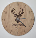 Dekorative Wanduhr "Schwarzwaldliebe" | Eiche | verschiedene Motive