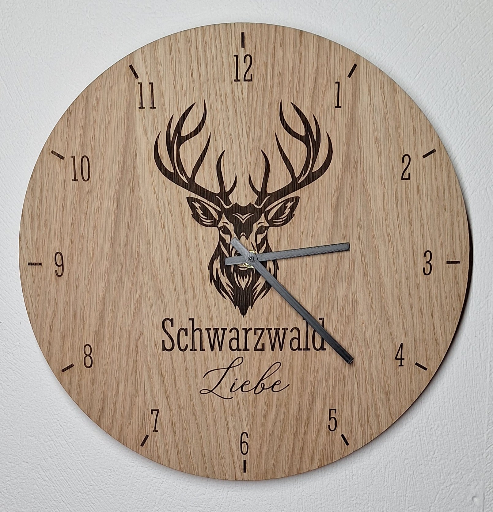 Dekorative Wanduhr "Schwarzwaldliebe" | Eiche | verschiedene Motive