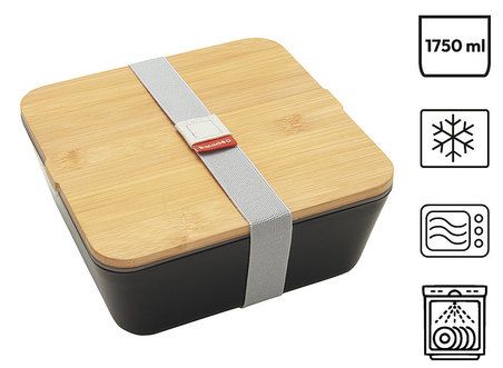 Brotdose | Bentobox | 1.75Liter Fassungsvermögen | Wasser-&Staubdicht | personalisierbar