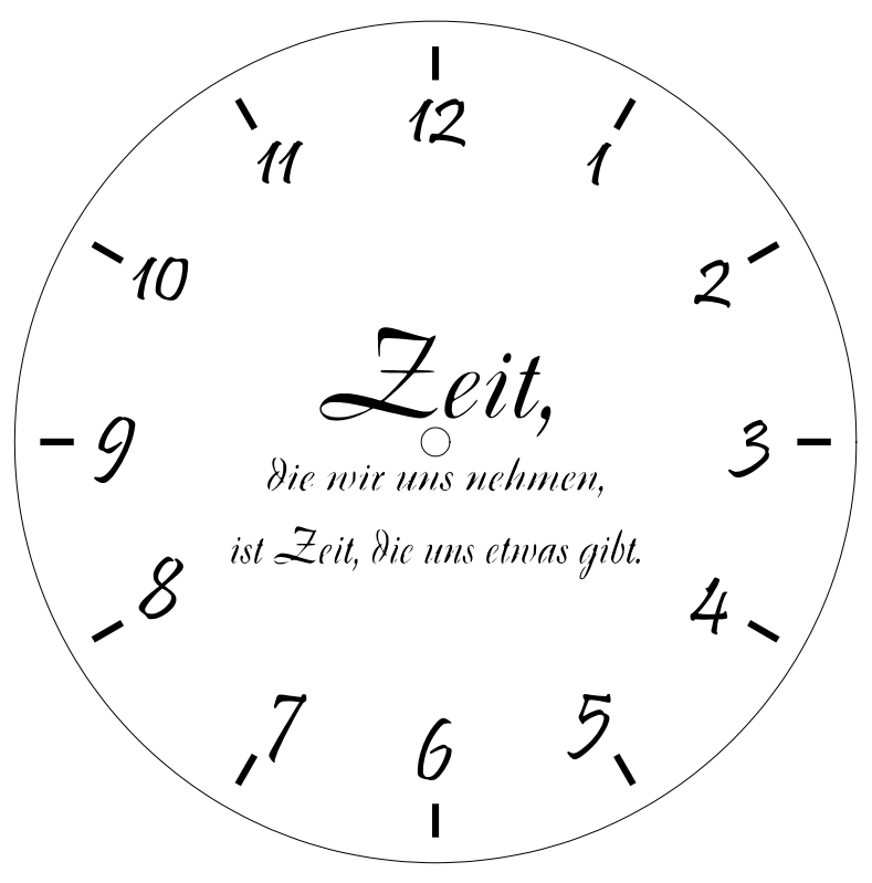 Dekorative Wanduhr "Schwarzwaldliebe" | Eiche | verschiedene Motive