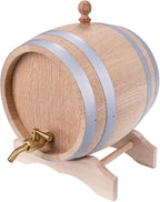 Eichenfass mit Messing-Zapfhahn | 1, 2, 3, 5, 10 Liter