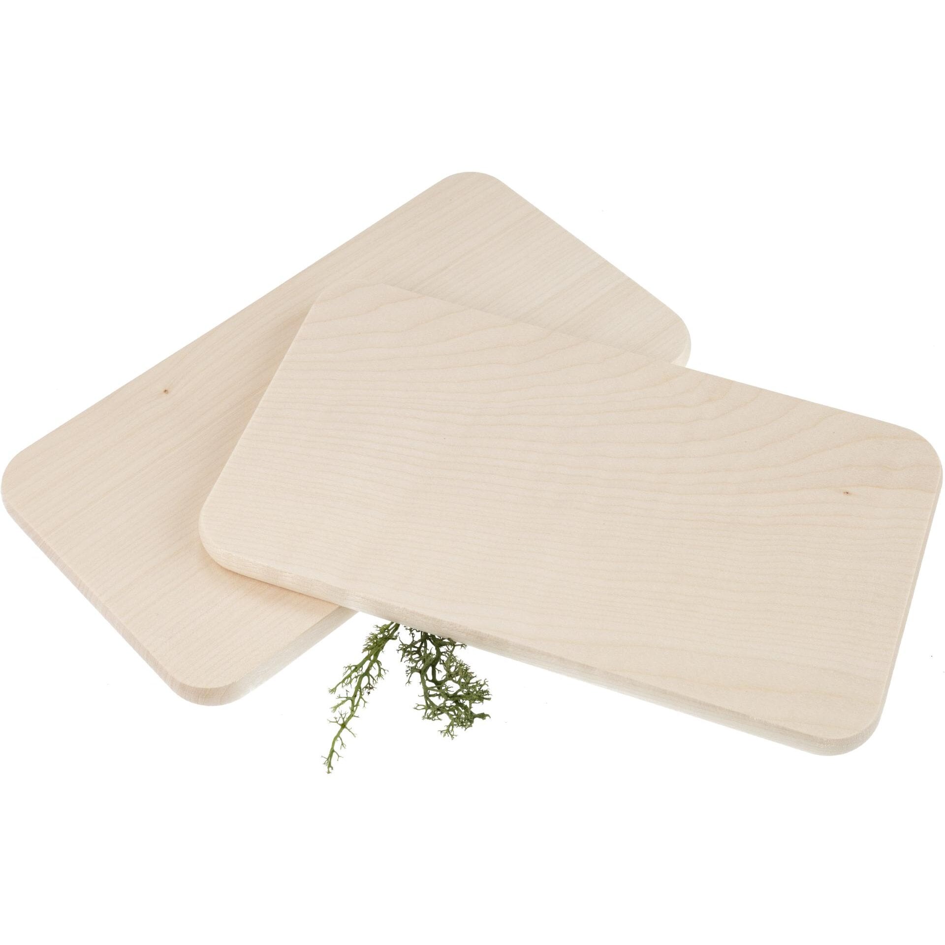Frühstücksbrett | individuell personalisiert | Ahorn - Buche - Eiche - Esche - Kirsche | 22,5 x 12,5 x 1,2 cm