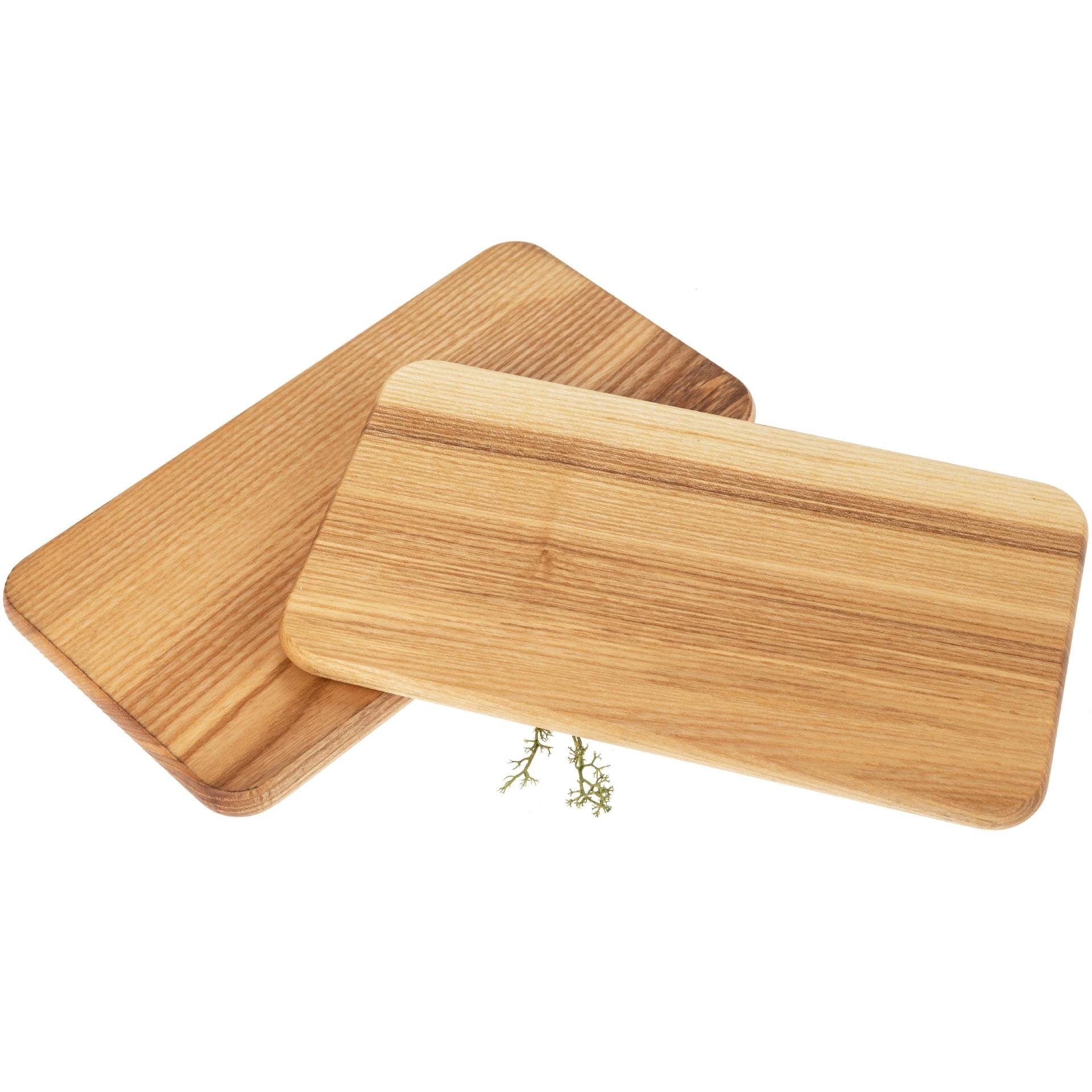 Frühstücksbrett | individuell personalisiert | Ahorn - Buche - Eiche - Esche - Kirsche | 22,5 x 12,5 x 1,2 cm